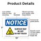 Signmission Hot Surface Sign, 7 in H x 10 in W, Plastic, Surface May Be Hot Do Not Touch OS-2PACK-NS-P-710-L-18509 - alternate 7